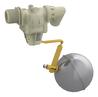 Float valve, DN 17, float ball