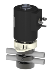 Pinch valve, 3/2-way, max. Ø 9,0 mm