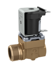 Servo-controlled Solenoid Valve NC, DN 10, Male and Female Thread ,Brass Housing