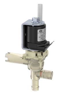 Dispense valve, DN 8, lime-repellent, optimised inlet