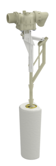 Float valve, DN 17, with vertical guide float